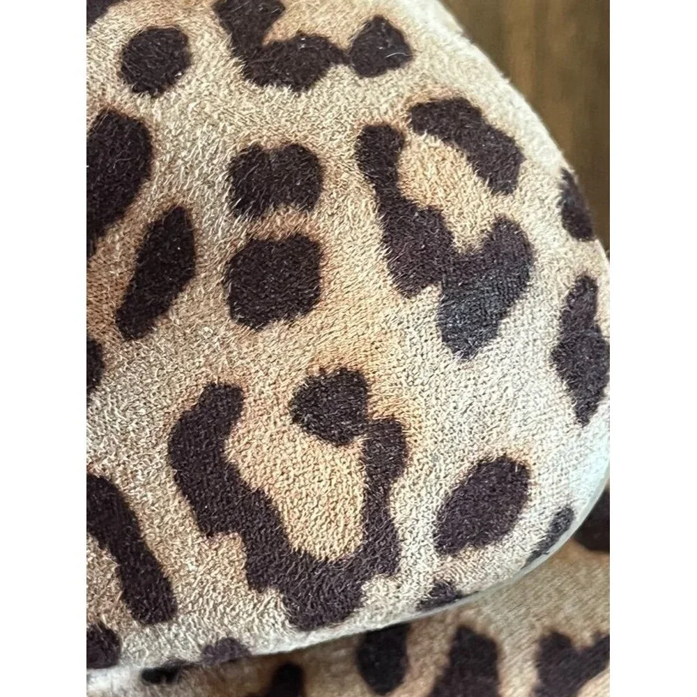 Torrid Animal Print Slip‎ On Flat Shoe Tan 10W Neutral Preppy Work Wear Artsy